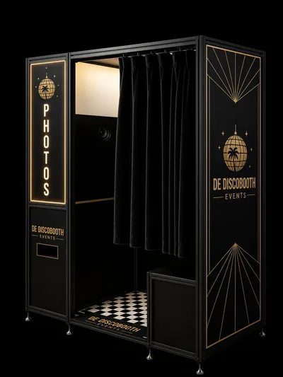 Art-deco Discobooth in zwart en goud